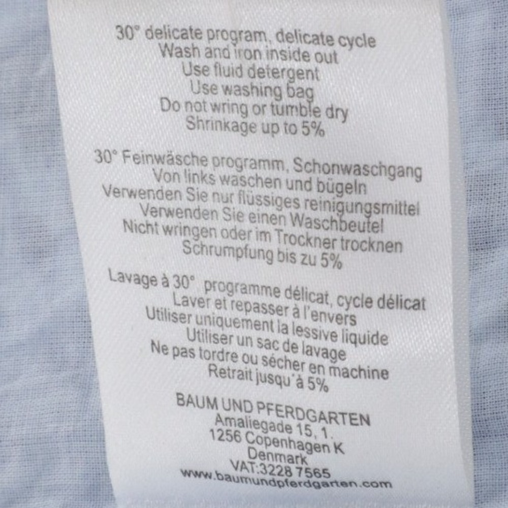Baum und Pferdgarten Cotton Slip Midi Dress Blue Print Sleeveless Size 2 - Picture 10 of 10